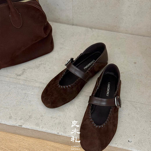 【特价不退不换】【预售7天】良木礼羊绒皮单鞋（Q2584820） 商品图3