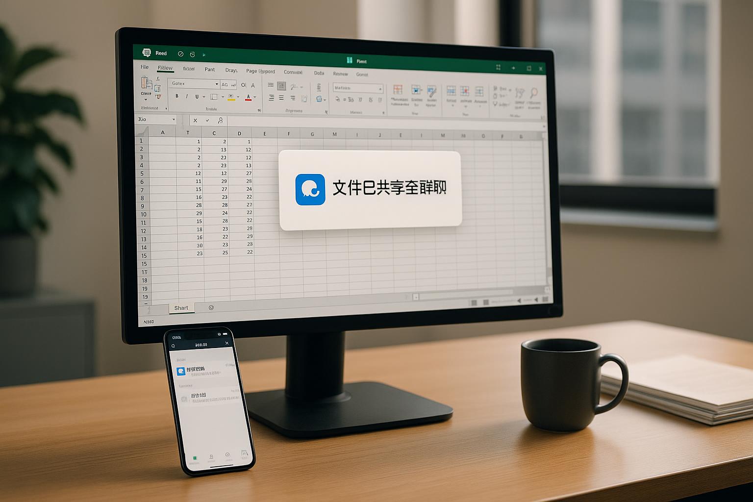 企业微信直接发送Excel文件怎么操作？