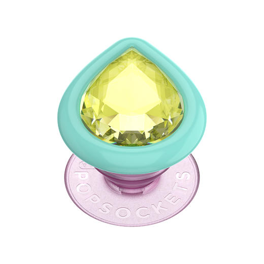 限时折上折【指尖珍宝】 黄水滴 POPGRIP泡泡骚手机粘贴式气囊支架 Jewel闪亮宝石系列 宝石奇缘 商品图0