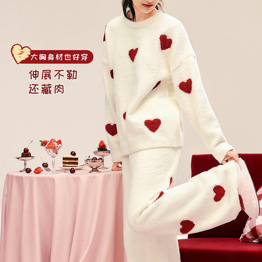 奶糖派奇趣乐园系列爱心泡泡睡衣梦幻甜心舒适亲肤保暖秋冬家居服 商品图3