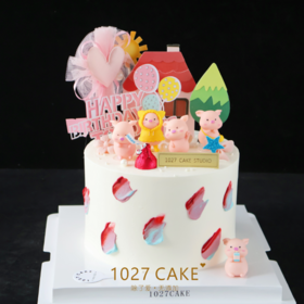 1027CAKE | 猪猪蛋糕 可爱款式 周岁蛋糕 儿童蛋糕