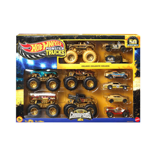 风火轮狂野大脚车冠军系列多辆装MATCJDW07 商品图0