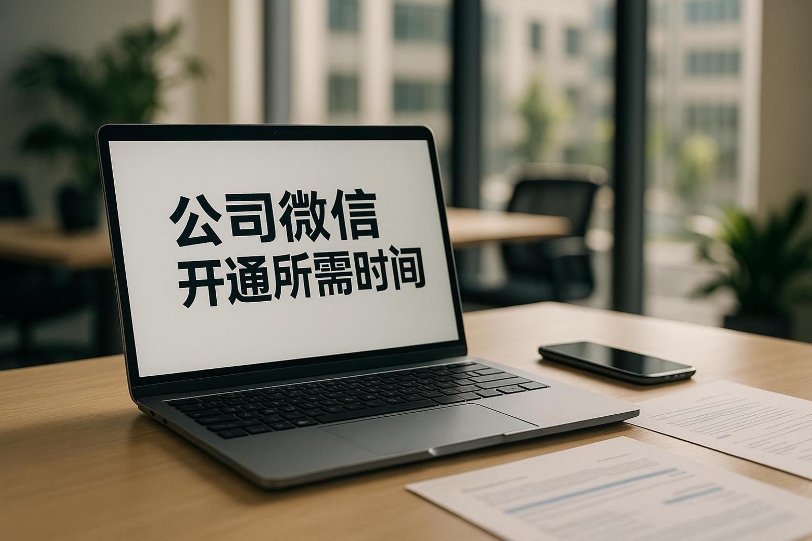 公司微信账号注册通常需要多久?