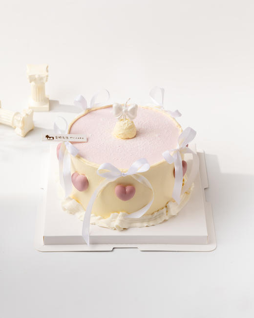 ins风简约小心心生日蛋糕 商品图0