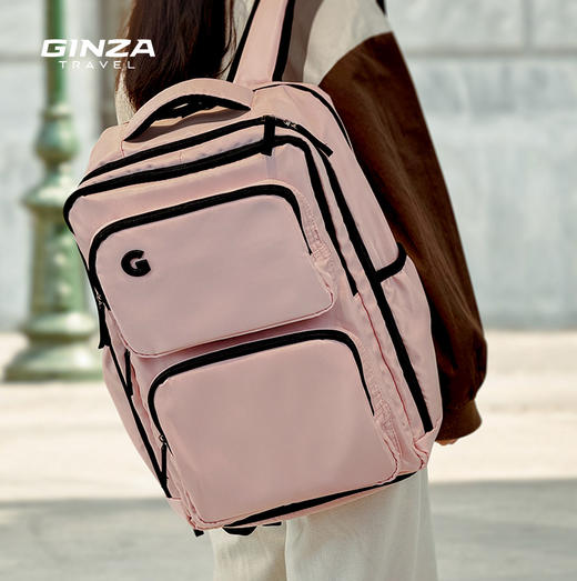 银座大容量全开盖旅行休闲双肩包7182系列 商品图3