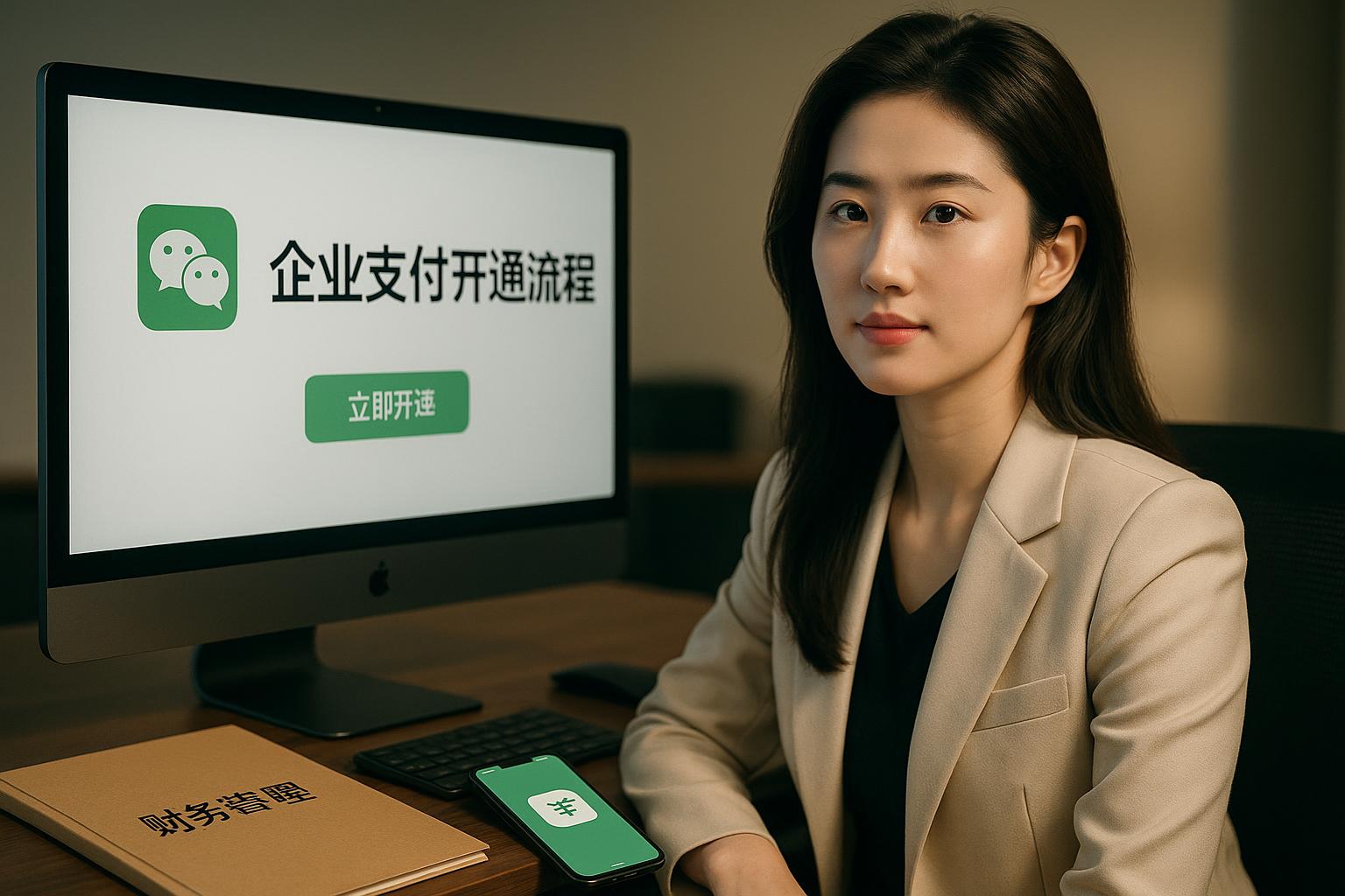 新企业微信账户如何首次开通企业支付？