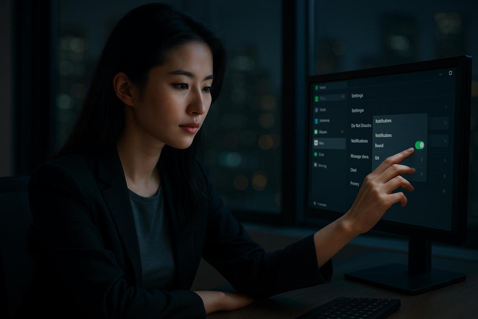 如何在公司微信中开启夜间免打扰?