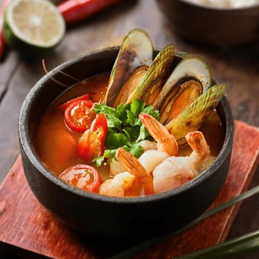 泰式冬阴椰奶酸辣海鲜饭 Thai Style Tom Yum Seafood Soup with Rice 商品图0