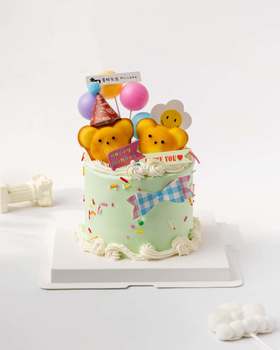 4英寸熊熊脑袋蛋糕