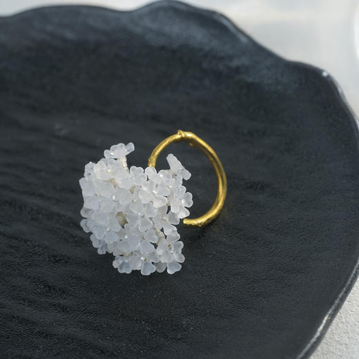 订购8周到｜Monshiro-ajisai-绣球 戒指［日本设计师］ 商品图7