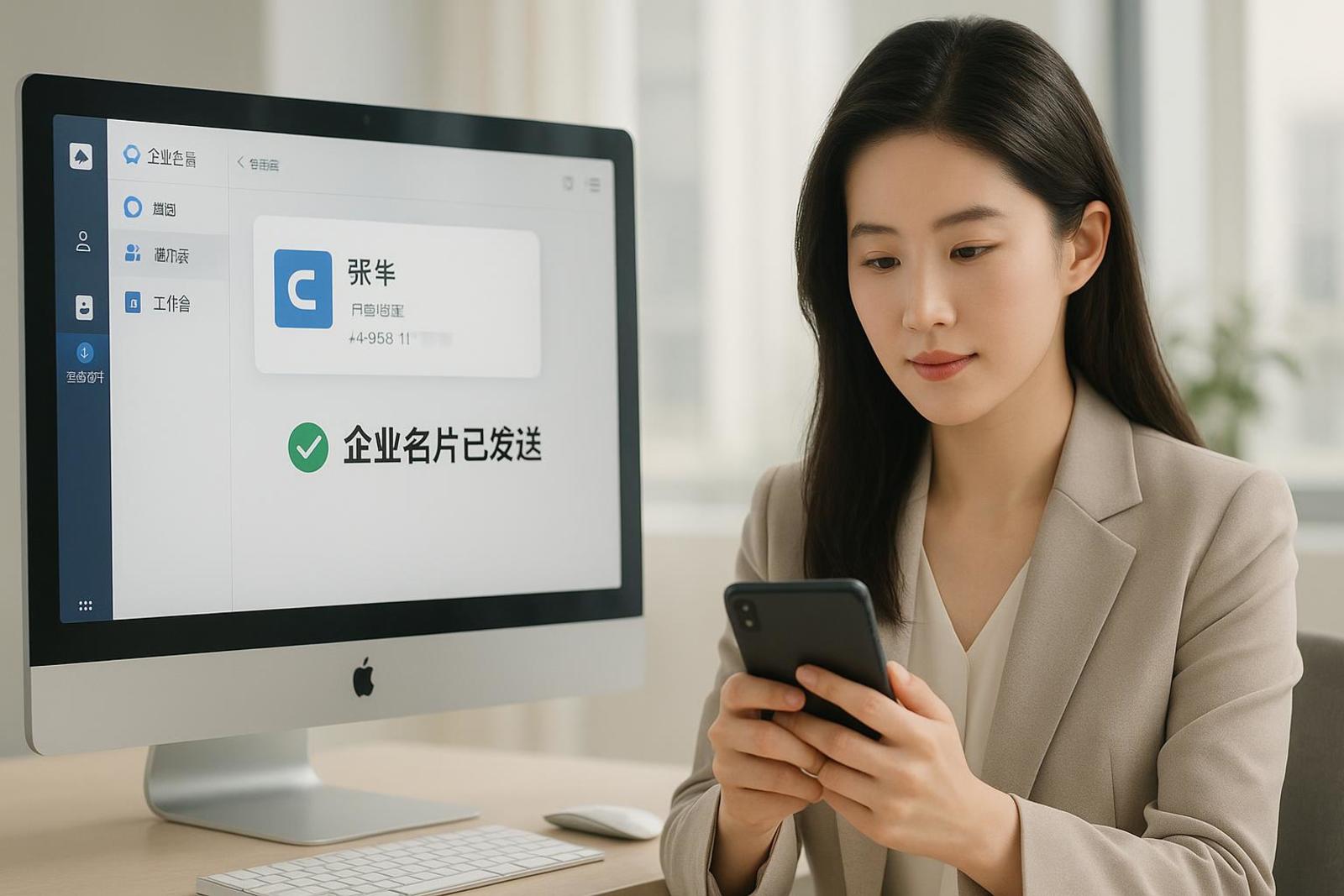 boss直聘账号如何通过企业微信发送名片?