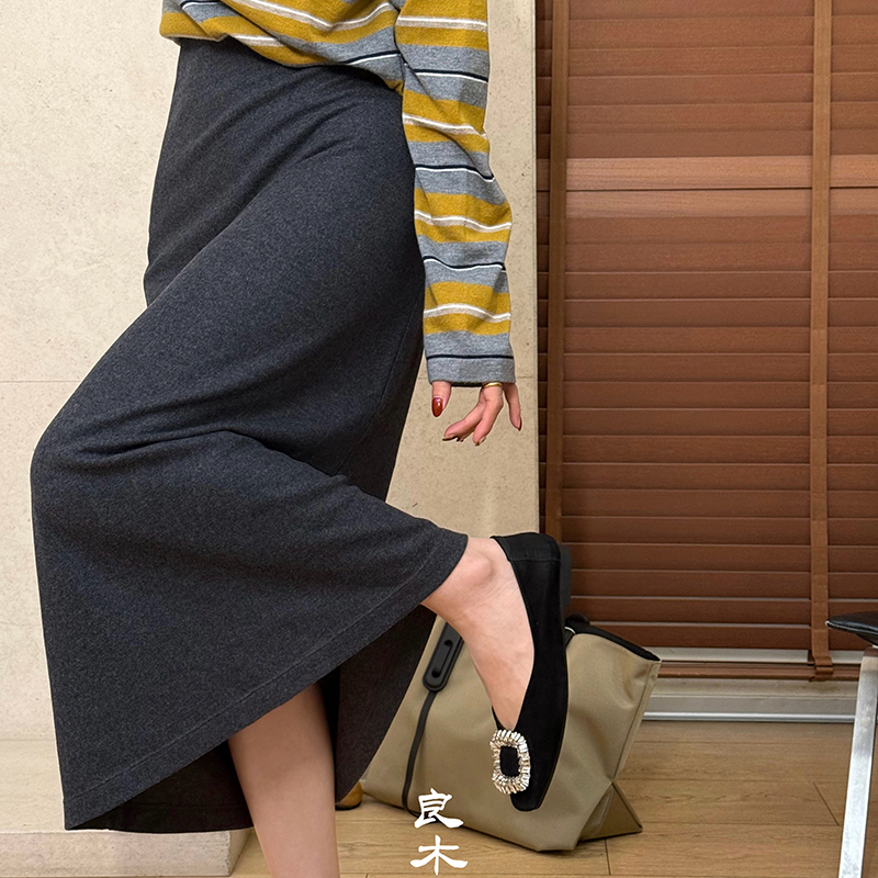 【预售7天】良木礼羊毛半裙（小美）（Q2592450）