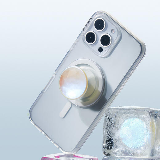 限时折上折【指尖珍宝】 冰面 POPGRIP泡泡骚手机粘贴式气囊支架 Jewel闪亮宝石系列 宝石奇缘 商品图1