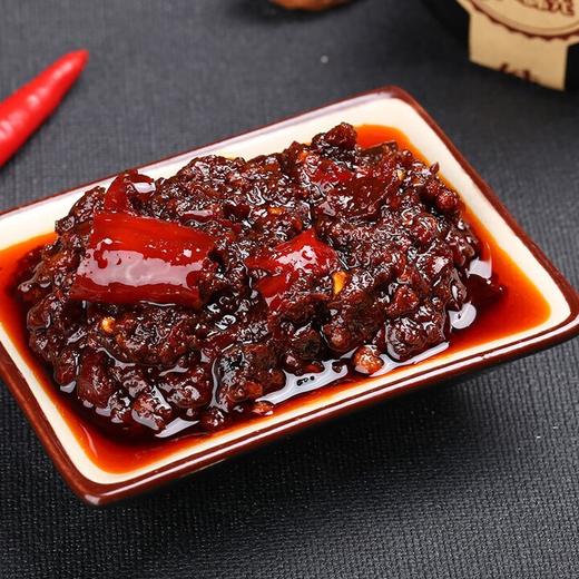 【严选】【手工制作】孙夫人手工牛肉酱湖北特产公安孙夫人手工酱下饭开 香辣味手工牛肉酱180g*2瓶/提 商品图1