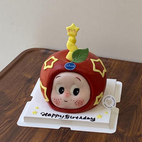 星星人小苹果蛋糕