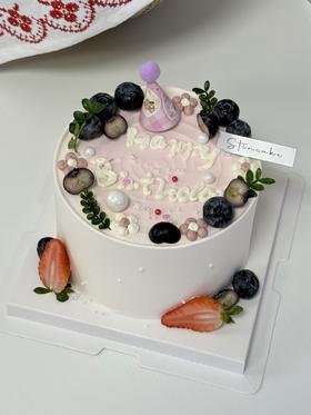 粉蓝莓简约设计清新少女心