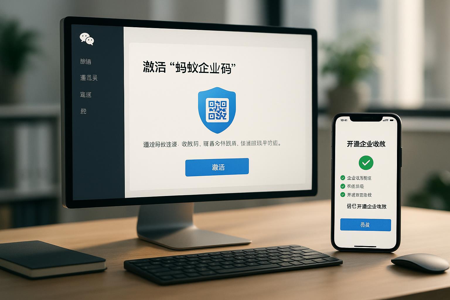 在微信中如何找到蚂蚁企业码入口？