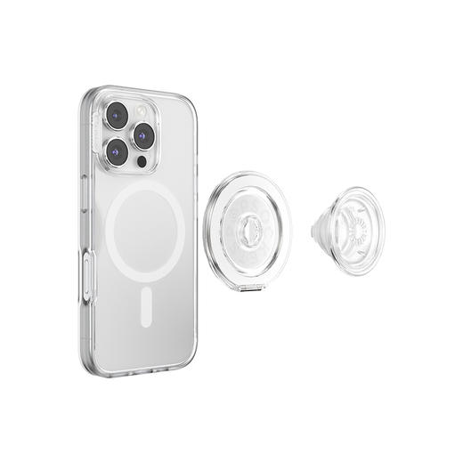 【站立MagSafe®手机支架】全透·MagSafe站立啪嗒 MAGSAFE磁吸手机气囊支架 Kick-Out 站立啪嗒 透明 商品图3