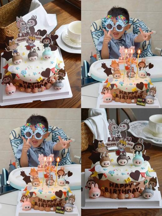 「Labubu拉布布·陪你庆生」翻糖巧克力·100%动物奶油（主图8寸·提前48小时预订） 商品图2