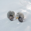 订购8周到｜Monshiro-ajisai-绣球 水晶 耳环（灰色）［日本设计师］ 商品缩略图7