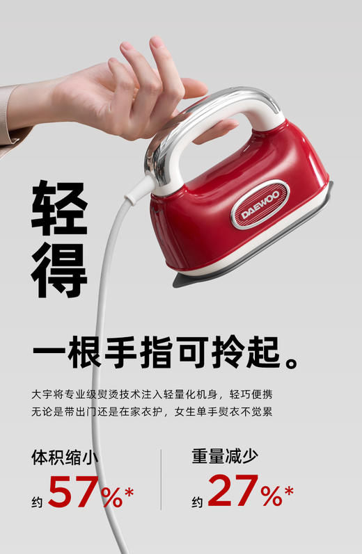 大宇「Hobo」手持熨烫机HI-045 商品图2