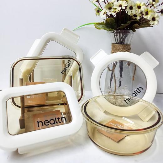 遇尚茶颜观色长方形玻璃保鲜盒三件套（620ml*2+380ml*1+手提袋*1） 商品图0