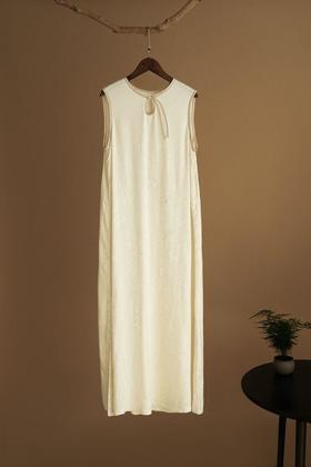 牡丹花罗无袖长裙