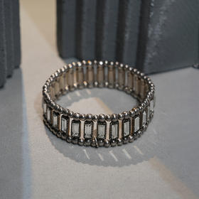 北京仓｜PHILIPPE AUDIBERT-Titia-银色 水晶 手链［法国设计师］