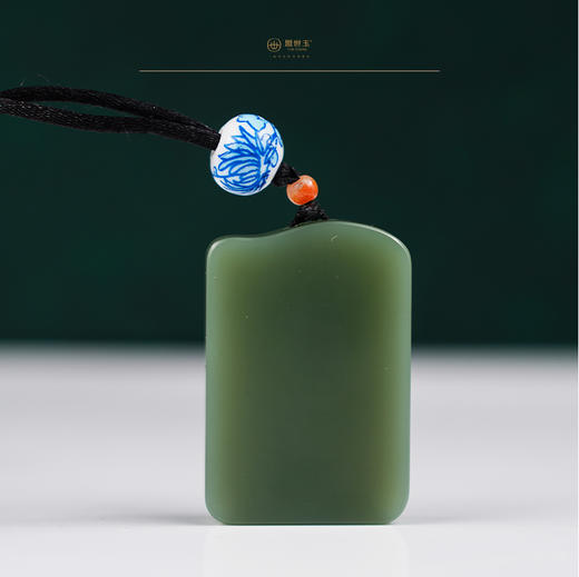 【精品绿羊脂】俄碧粉青忠武佩（一口价特惠款） 商品图2