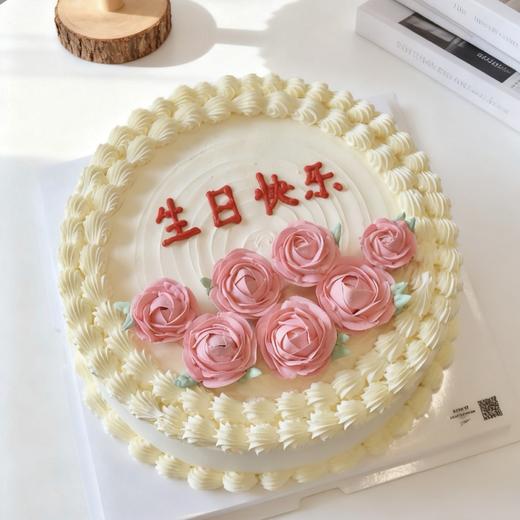 奶油盛宴 复古白脱老奶油蛋糕B款 商品图0