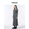 VIMAGE纬漫纪收腰显瘦秋冬新款连衣裙长裙V2407109 商品缩略图2