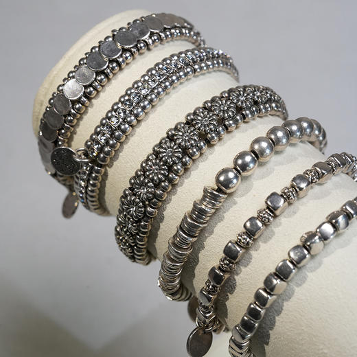 北京仓｜PHILIPPE AUDIBERT-Perles Stries-银色 手链［法国设计师］ 商品图4