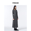 VIMAGE纬漫纪收腰显瘦秋冬新款连衣裙长裙V2407109 商品缩略图5