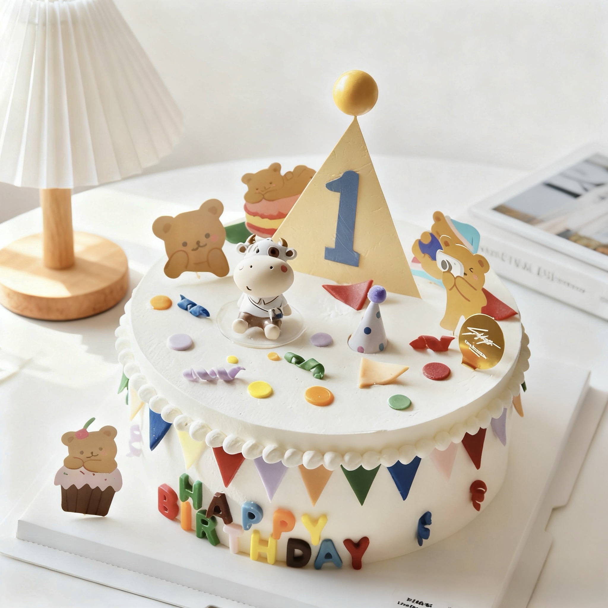 缤纷彩旗 生肖蛋糕