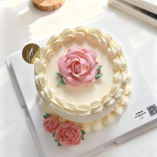 奶油盛宴 复古白脱老奶油蛋糕B款 商品图0