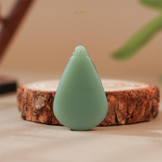 「年礼优选」【精品绿羊脂】俄碧粉青无事牌（一口价特惠款） 商品图2