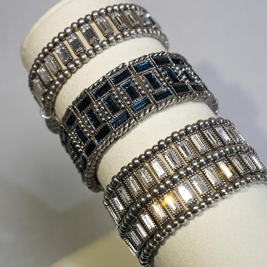 北京仓｜PHILIPPE AUDIBERT-Titia-银色 水晶 手链［法国设计师］ 商品图1