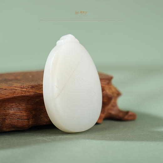 「年礼优选」【玉竹秘境】羊脂白玉竹挂件（一口价特惠款） 商品图2