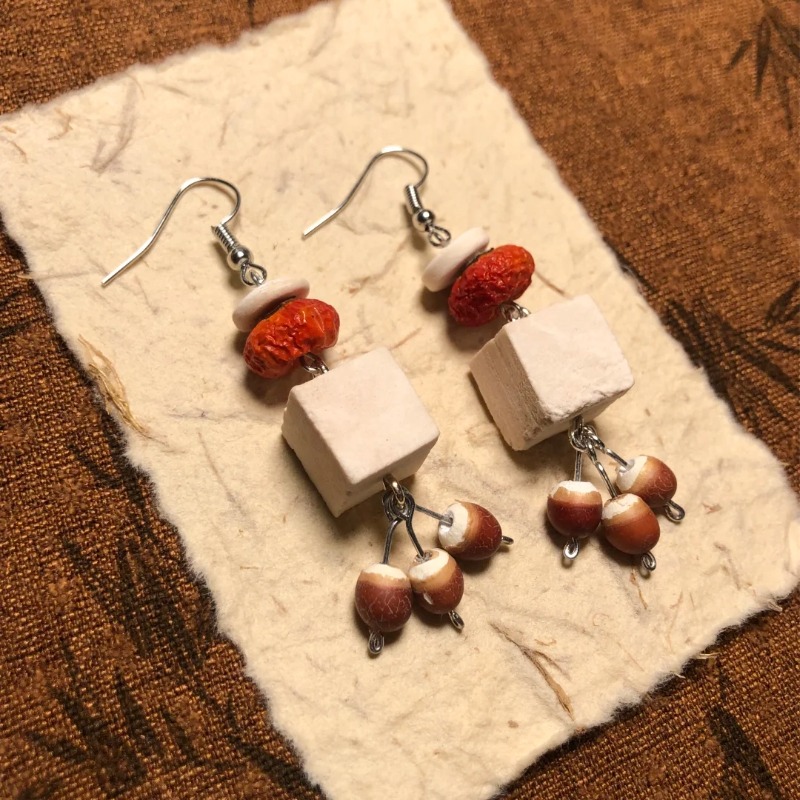 【手工DIY】中药耳饰