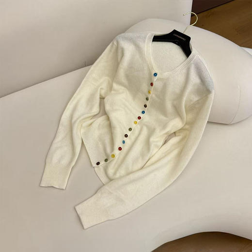 【预售7天】良木礼绵羊毛开衫（Q25101491F） 商品图0