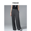 VIMAGE纬漫纪休闲宽松松紧腰慵懒感长裤子V2405114 商品缩略图3