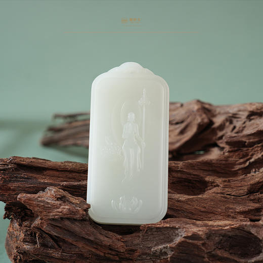 「一口价」 禅意心语羊脂白玉挂件 商品图3