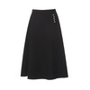EITIE爱特爱气质优雅通勤纯色不对称百搭A字裙半身裙秋冬新款D2506901 商品缩略图5