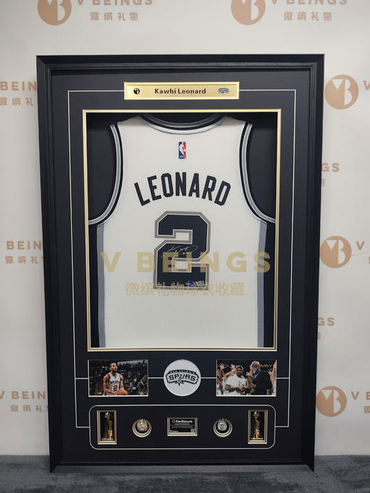 伦纳德 马刺队2号白色 球迷版 亲笔签名球衣 商品图1