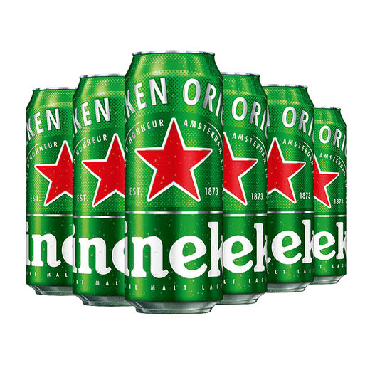 喜力 11.4°经典罐装啤酒  500ml*6瓶 商品图0
