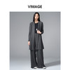VIMAGE纬漫纪休闲宽松松紧腰慵懒感长裤子V2405114 商品缩略图1