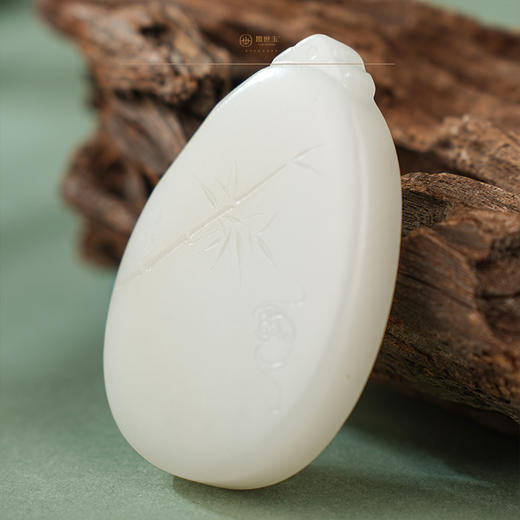 「年礼优选」【玉竹秘境】羊脂白玉竹挂件（一口价特惠款） 商品图0