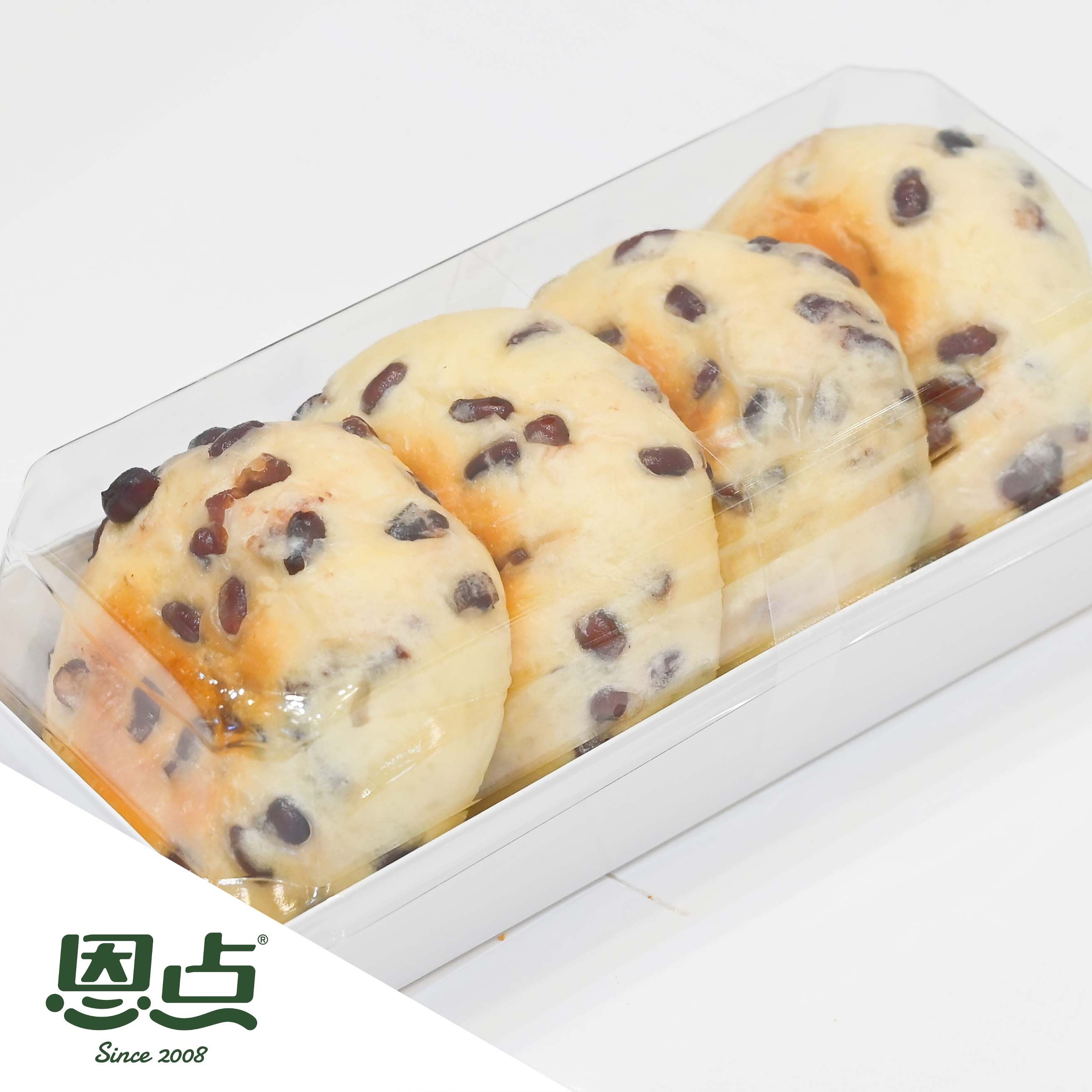 【恩点】红豆牛奶蛋羹 | 1盒4个| 裹满香甜红豆，外皮松软，夹心柔软甜蜜注：下单6个月内有效，过期将退款，请尽快到店核销