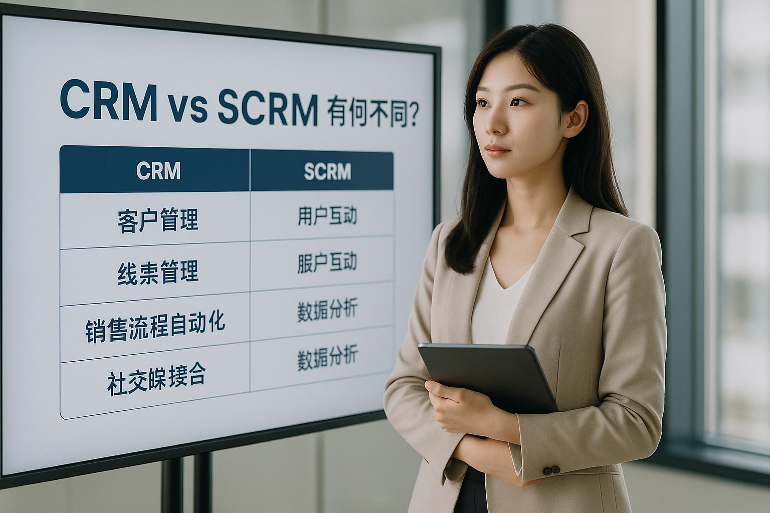 CRM和SCRM的基础区别有哪些？