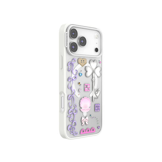 【小小篇章】水晶钥匙 POPCASE手机壳 MagSafe Popcase磁吸款 白边框透明壳 拼贴 灵感家 iPhone17/16/15/14 商品图0